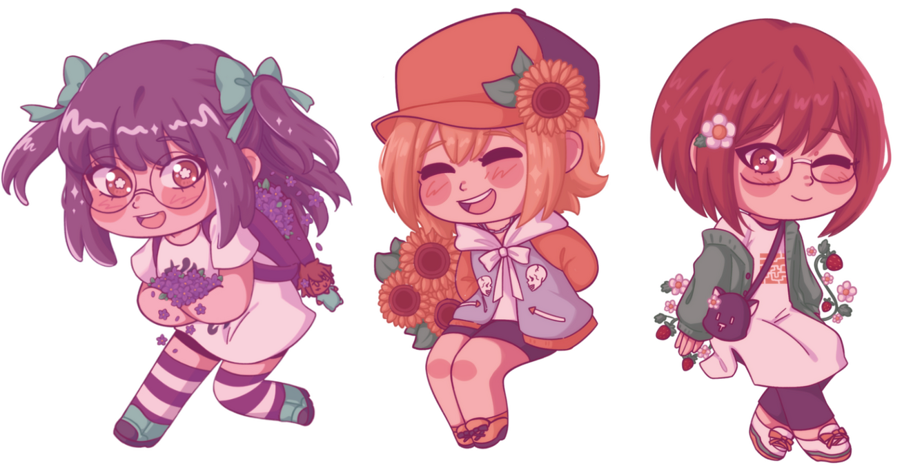 TWEWY Girls Stickers 1